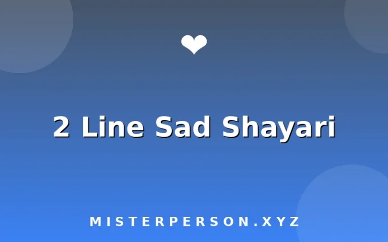 2 Line Sad Shayari