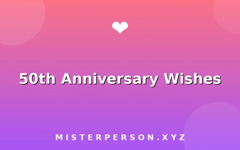 50th Anniversary Wishes