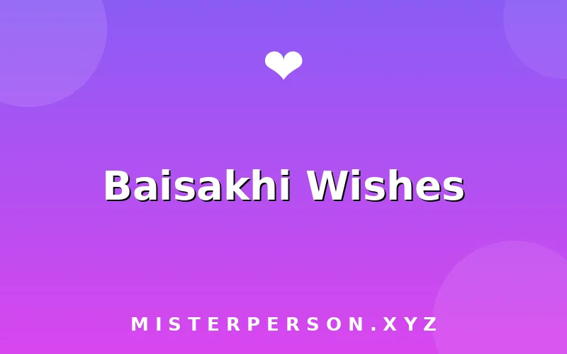 Baisakhi Wishes