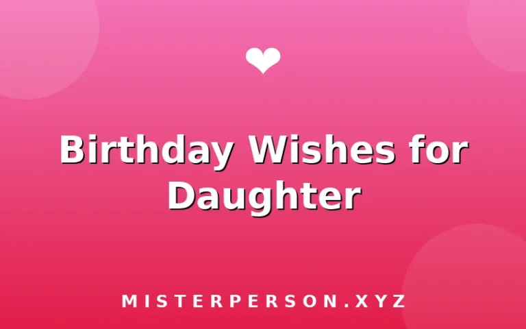 Birthday Wishes for Daughter