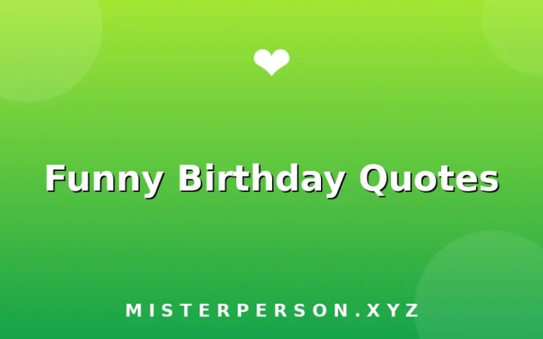 Funny Birthday Quotes