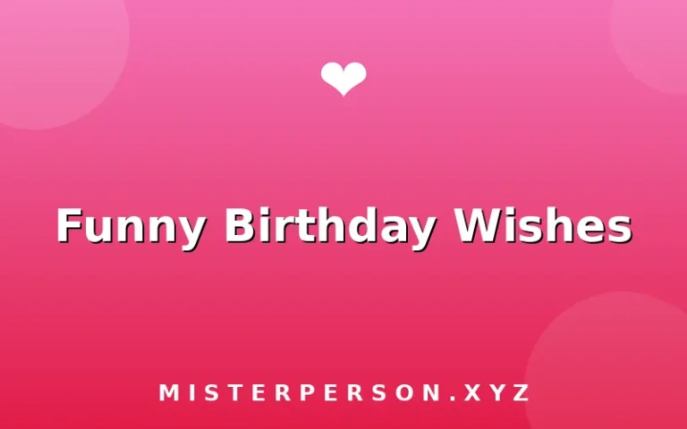 Funny Birthday Wishes
