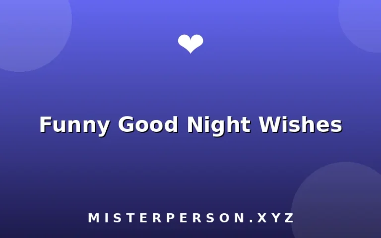Funny Good Night Wishes
