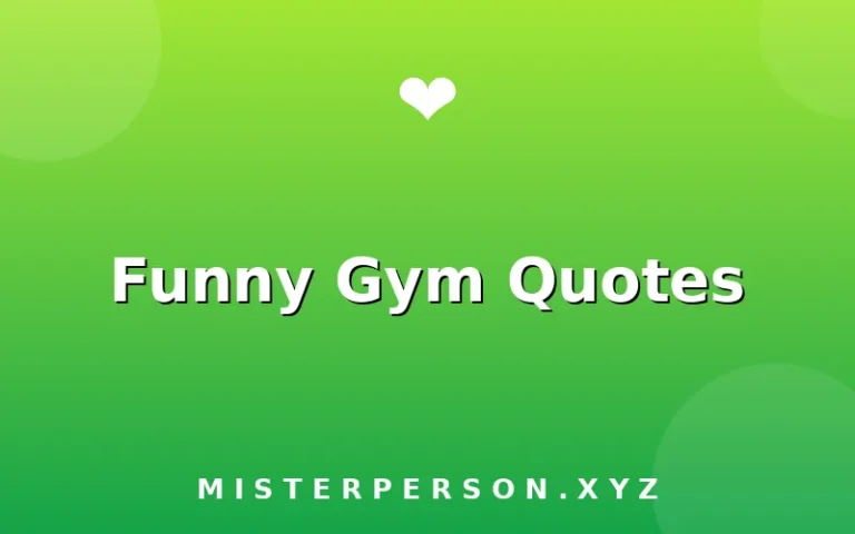 Funny Gym Quotes