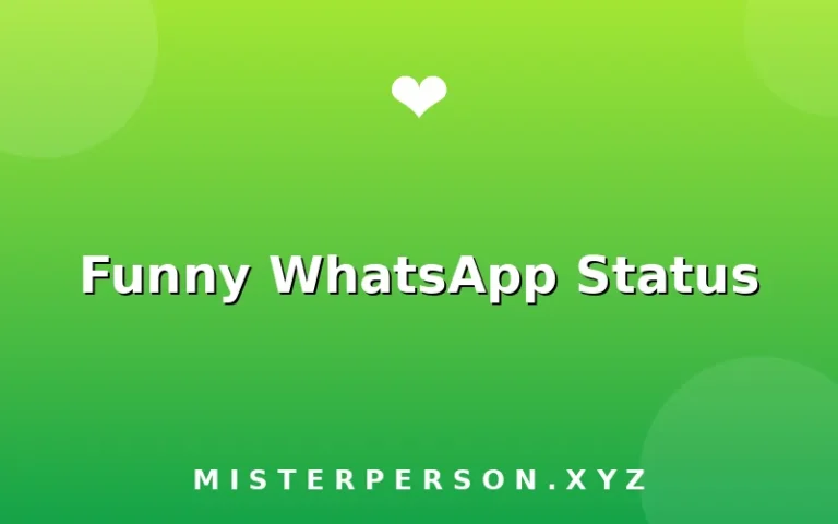Funny WhatsApp Status