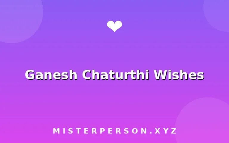 Ganesh Chaturthi Wishes