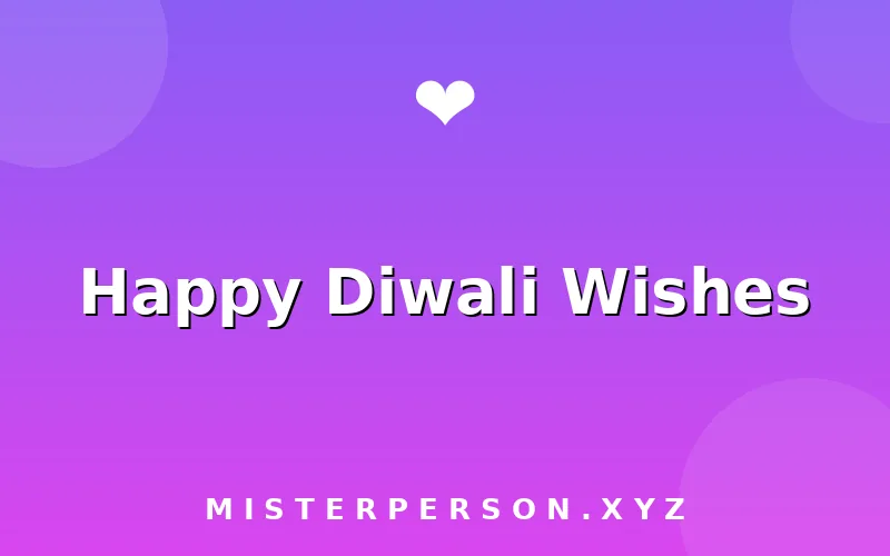Happy Diwali Wishes