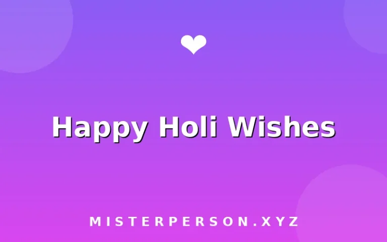Happy Holi Wishes