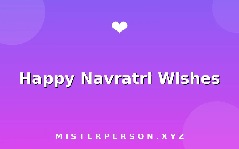 Happy Navratri Wishes