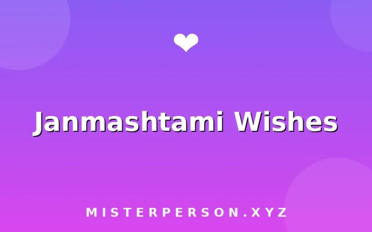 Janmashtami Wishes
