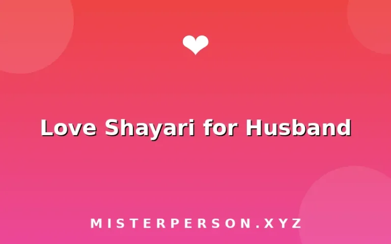 Love Shayari for Husband