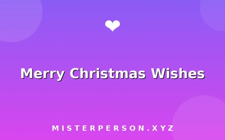Merry Christmas Wishes