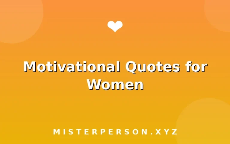 Motivational Quotes for Women