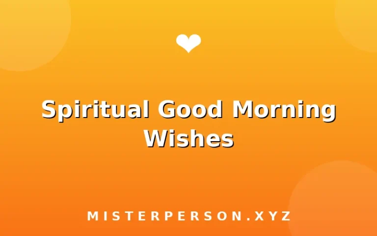 Spiritual Good Morning Wishes